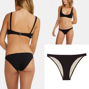 Rochelle Sara Mercer Bikini Bottoms in Black New